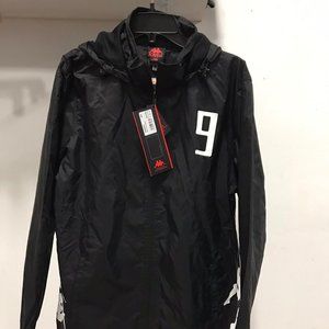NWT Kappa rain ☔️ Jacket with Hoodie L raincoat waterproof